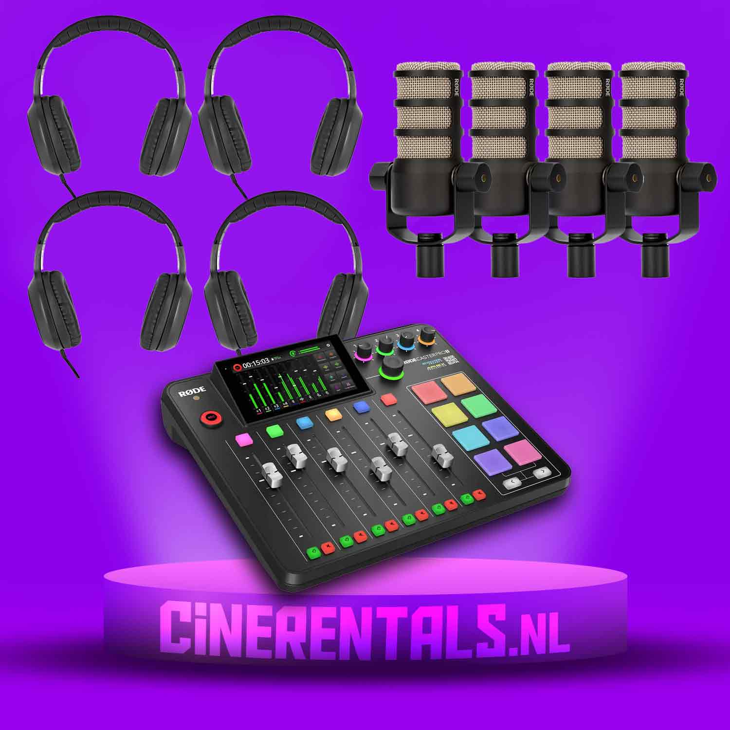 RODE Podcast set (Quad)