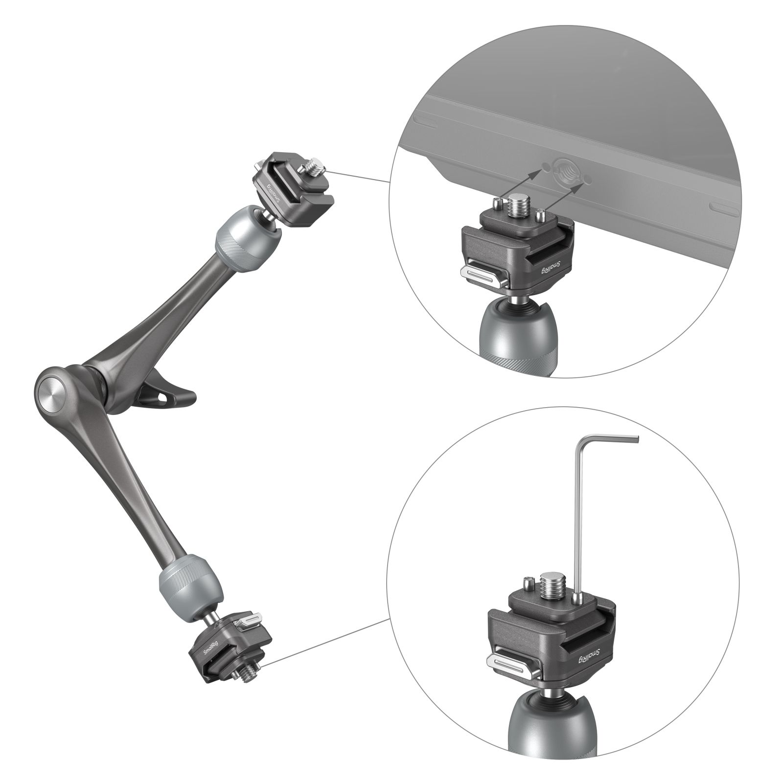SmallRig HawkLock H21 Quick Release Rosette Magic Arm (11")