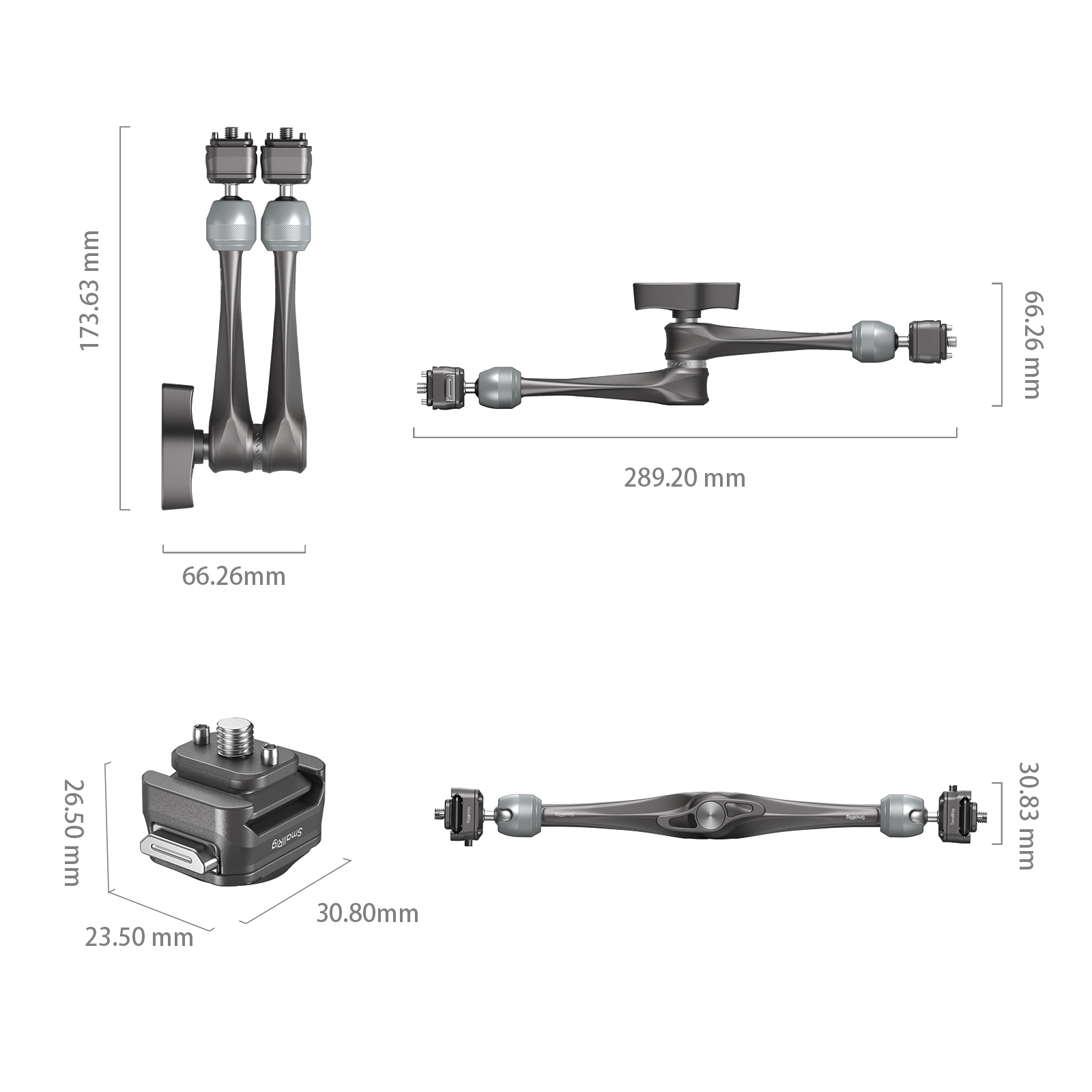 SmallRig HawkLock H21 Quick Release Rosette Magic Arm (11")
